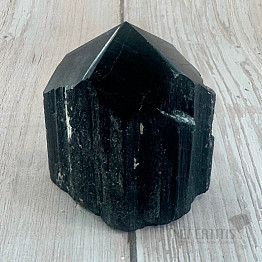 Black tourmaline scoryl raw polished tip 5