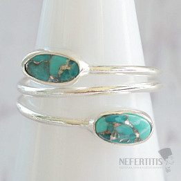 Turquoise blue ring silver Ag 925 45933