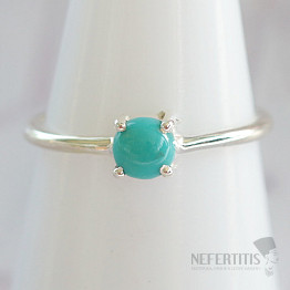 Turquoise Natural Sleeping Beauty Ring Ag 925 45832