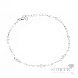 Náramok strieborný s brúsenými diamantmi Ag 925 044419 DIA