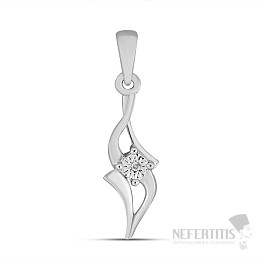 Prívesok strieborný s brúseným diamantom Ag 925 017387 DIA