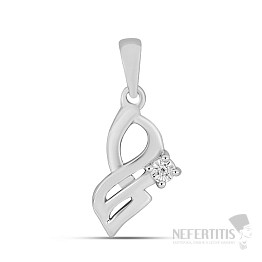 Prívesok strieborný s brúseným diamantom Ag 925 017427 DIA