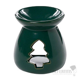 Keramik-Duftlampe, Weihnachtsbaumgrün