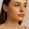 6487 Stříbrné 6 cm KRUHY pozlacené rose gold