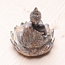 Buddha meditující thajská soška se svícnem pro čajovou svíčku 15 cm