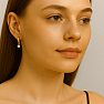 3443 Stříbrné kruhové náušnice 12 mm PERLA GOLD
