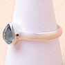 Kyanit broušený prsten stříbro Ag 925 R108