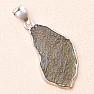 Vltavín přívěsek stříbro Ag 925 P111