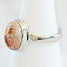 Opál mexický ohnivý prsten stříbro Ag 925 R1273
