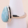 Larimar prsten stříbro Ag 925 KO130
