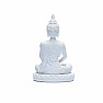 Buddha meditující thajská soška bílá 8 cm
