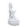 Buddha soška s dorje a zvonky barva bílá