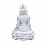 Buddha soška s dorje a zvonky barva bílá