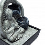 Pokojová fontána Modlící se Buddha šedý 18 cm