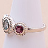 Topaz modrý prsten stříbro Ag 925 KO171