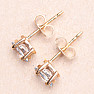 Topaz modrý broušený náušnice pozlacené stříbro Ag 925 20142