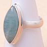 Akvamarín prsten stříbro Ag 925 LOT23