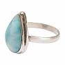 Larimar prsten stříbro Ag 925 R25