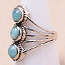 Larimar prsten stříbro Ag 925 KO271