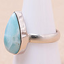 Larimar prsten stříbro Ag 925 KO276