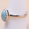 Larimar prsten stříbro Ag 925 KO278