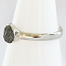 Diamant přírodní surový prsten stříbro Ag 925 R281