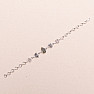 Vltavín, Herkimer diamant a meteorit Campo del Cielo náramek stříbro Ag 925 LOT29