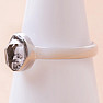 Herkimer diamant prsten stříbro Ag 925 LOT36