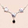 Opál dendritický náhrdelník stříbro Ag 925 37317