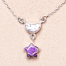 Opál dendritický náhrdelník stříbro Ag 925 37659