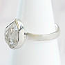 Herkimer diamant prsten stříbro Ag 925 R3927