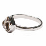 Herkimer diamant prsten stříbro Ag 925 R4068