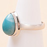 Larimar prsten stříbro Ag 925 LOT430