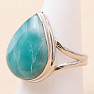 Larimar prsten stříbro Ag 925 LOT433