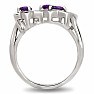 Ametyst prsten stříbro Ag 925 R5055A