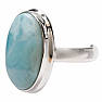 Larimar prsten stříbro Ag 925 LOT448