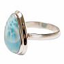 Larimar prsten stříbro Ag 925 R50