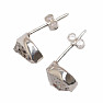 Herkimer diamant náušnice pecky stříbro Ag 925 E611