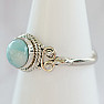 Larimar prsten stříbro Ag 925 62835