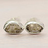 Herkimer diamant náušnice pecky stříbro Ag 925 E663
