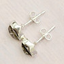 Herkimer diamant náušnice pecky stříbro Ag 925 E663