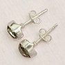 Herkimer diamant náušnice pecky stříbro Ag 925 E668