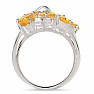 Citrín prsten stříbro Ag 925 R5062C