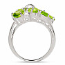Olivín prsten stříbro Ag 925 R5062P