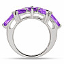 Ametyst prsten stříbro Ag 925 R5071A