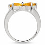 Citrín prsten stříbro Ag 925 R5066C