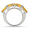 Citrín prsten stříbro Ag 925 R5071C
