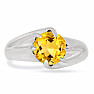 Citrín prsten stříbro Ag 925 R5082C