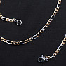 Řetízek figaro styl nerezová ocel v barvě stříbra a zlata 44 cm