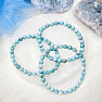 Larimar náramek z korálků 6 mm
